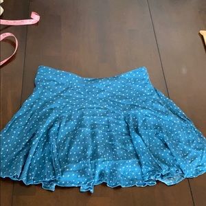 Blue mini skirt